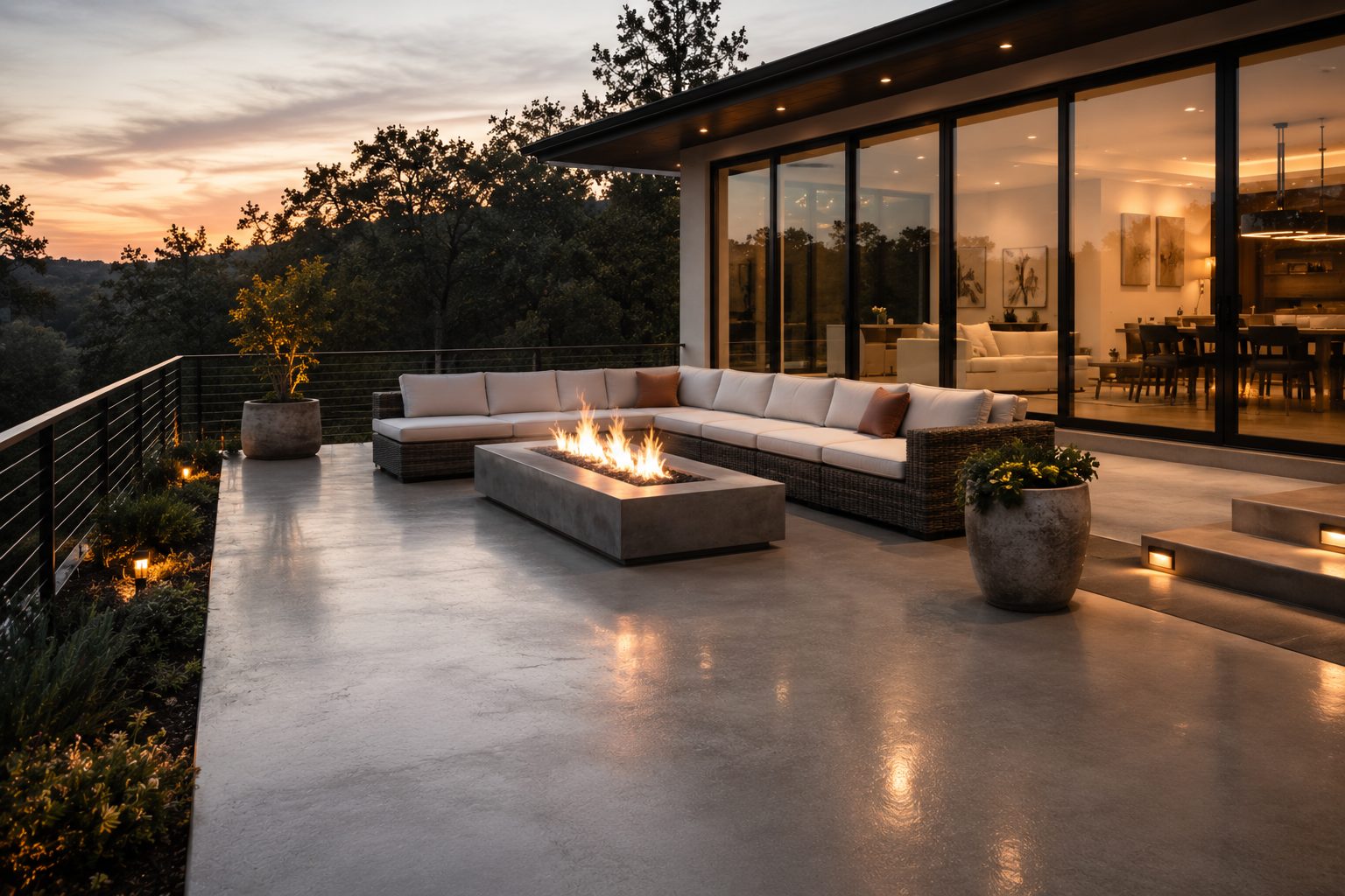 Restored outdoor living space